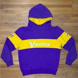 NFL Team Apparel Vikings Football Purple and Gold Hoodie